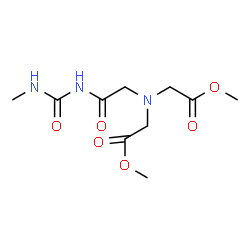 ChemSpider 2D Image | Dimethyl 2,2'-({2-[(methylcarbamoyl)amino]-2-oxoethyl}imino)diacetate | C10H17N3O6