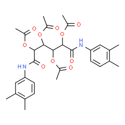 ChemSpider 2D Image | 1,6-Bis[(3,4-dimethylphenyl)amino]-1,6-dioxo-2,3,4,5-hexanetetrayl tetraacetate | C30H36N2O10