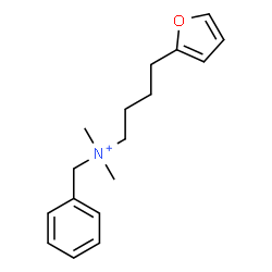 ChemSpider 2D Image | N-Benzyl-4-(2-furyl)-N,N-dimethyl-1-butanaminium | C17H24NO