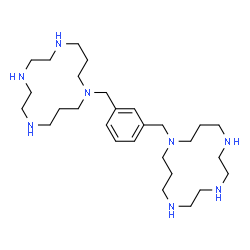 ChemSpider 2D Image | 11,11'-[1,3-Phenylenebis(methylene)]bis(1,4,7,11-tetraazacyclotetradecane) | C28H54N8