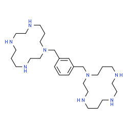 ChemSpider 2D Image | 1,1'-[1,3-Phenylenebis(methylene)]bis(1,4,8,11-tetraazacyclotetradecane) | C28H54N8