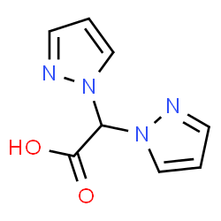 ChemSpider 2D Image | Di-1H-pyrazol-1-ylacetic acid | C8H8N4O2