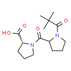 ChemSpider 2D Image | 1-(2,2-Dimethylpropanoyl)prolyl-D-proline | C15H24N2O4