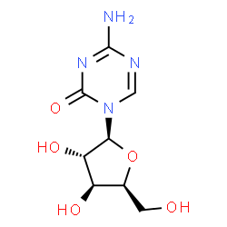 ChemSpider 2D Image | .beta.-L-Xylofuranosyl-5-azacytosine | C8H12N4O5