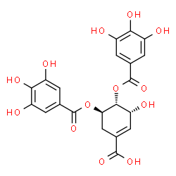 ChemSpider 2D Image | 3,4-Di-O-galloylshikimic acid | C21H18O13