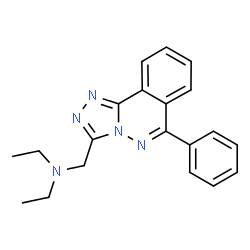 ChemSpider 2D Image | N-Ethyl-N-[(6-phenyl[1,2,4]triazolo[3,4-a]phthalazin-3-yl)methyl]ethanamine | C20H21N5