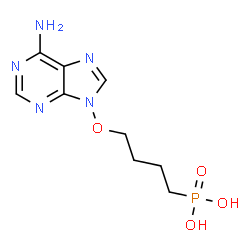 ChemSpider 2D Image | 9-[(4-Phosphonobutyl)oxy]adenine | C9H14N5O4P