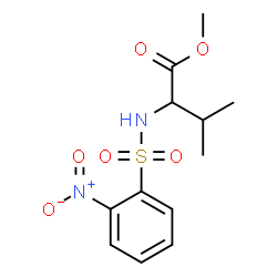 ChemSpider 2D Image | Methyl N-[(2-nitrophenyl)sulfonyl]valinate | C12H16N2O6S