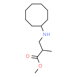 ChemSpider 2D Image | Methyl 3-(cyclooctylamino)-2-methylpropanoate | C13H25NO2