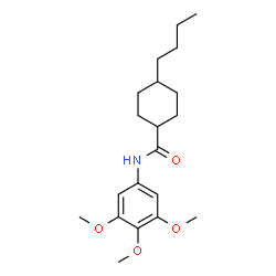 ChemSpider 2D Image | 4-Butyl-N-(3,4,5-trimethoxyphenyl)cyclohexanecarboxamide | C20H31NO4