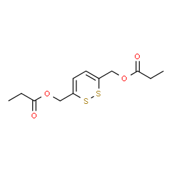 ChemSpider 2D Image | 1,2-dithiine-3,6-diyldimethanediyl dipropanoate | C12H16O4S2