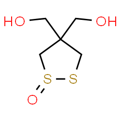 ChemSpider 2D Image | 1-Oxo-4,4-dimethanol-1,2-dithiolane | C5H10O3S2