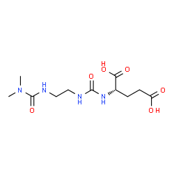 ChemSpider 2D Image | N-({2-[(Dimethylcarbamoyl)amino]ethyl}carbamoyl)-L-glutamic acid | C11H20N4O6