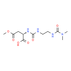ChemSpider 2D Image | (10S)-10-(2-Methoxy-2-oxoethyl)-2-methyl-3,8-dioxo-2,4,7,9-tetraazaundecan-11-oic acid (non-preferred name) | C11H20N4O6