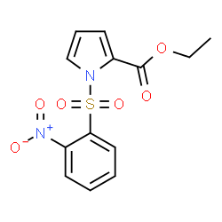 ChemSpider 2D Image | Ethyl 1-((2-Nitrophenyl)sulfonyl)-1H-pyrrole-2-carboxylate | C13H12N2O6S