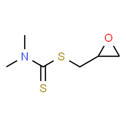 ChemSpider 2D Image | 2-Oxiranylmethyl dimethylcarbamodithioate | C6H11NOS2
