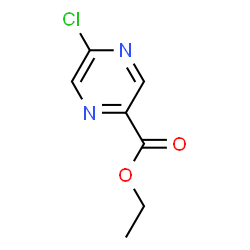 ChemSpider 2D Image | Ethyl 5-chloro-2-pyrazinecarboxylate | C7H7ClN2O2