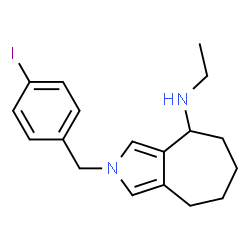 ChemSpider 2D Image | N-Ethyl-2-(4-iodobenzyl)-2,4,5,6,7,8-hexahydrocyclohepta[c]pyrrol-4-amine | C18H23IN2