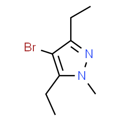 ChemSpider 2D Image | 4-Bromo-3,5-diethyl-1-methyl-1H-pyrazole | C8H13BrN2