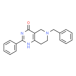 ChemSpider 2D Image | 6-benzyl-2-phenyl-3H,4H,5H,6H,7H,8H-pyrido[4,3-d]pyrimidin-4-one | C20H19N3O