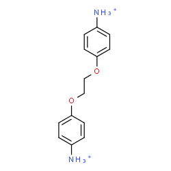 ChemSpider 2D Image | 4,4'-[1,2-Ethanediylbis(oxy)]dianilinium | C14H18N2O2
