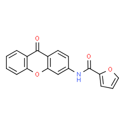 ChemSpider 2D Image | N-(9-Oxo-9H-xanthen-3-yl)-2-furamide | C18H11NO4