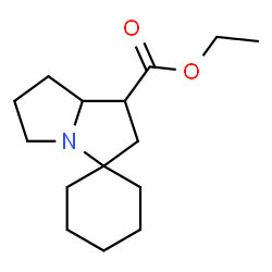 ChemSpider 2D Image | Ethyl hexahydrospiro[cyclohexane-1,3'-pyrrolizine]-1'-carboxylate | C15H25NO2