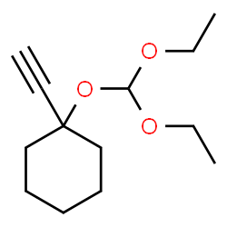 ChemSpider 2D Image | 1-(Diethoxymethoxy)-1-ethynylcyclohexane | C13H22O3