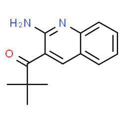 ChemSpider 2D Image | 1-(2-Amino-3-quinolinyl)-2,2-dimethyl-1-propanone | C14H16N2O