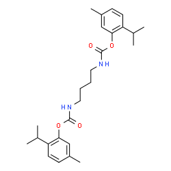 ChemSpider 2D Image | Bis(2-isopropyl-5-methylphenyl) 1,4-butanediylbiscarbamate | C26H36N2O4
