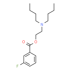 ChemSpider 2D Image | 2-(Dibutylamino)ethyl 3-fluorobenzoate | C17H26FNO2