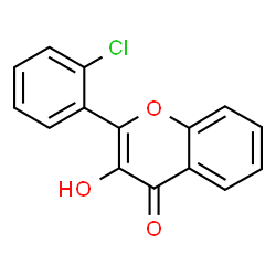 ChemSpider 2D Image | 2-(2-Chlorophenyl)-3-hydroxy-4H-chromen-4-one | C15H9ClO3
