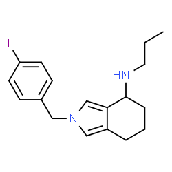 ChemSpider 2D Image | 2-(4-Iodobenzyl)-N-propyl-4,5,6,7-tetrahydro-2H-isoindol-4-amine | C18H23IN2
