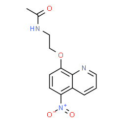 ChemSpider 2D Image | N-(2-((5-Nitroquinolin-8-yl)oxy)ethyl)acetamide | C13H13N3O4