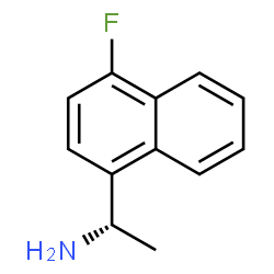 ChemSpider 2D Image | (1S)-1-(4-Fluoro-1-naphthyl)ethanamine | C12H12FN