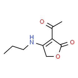 ChemSpider 2D Image | 3-Acetyl-4-(propylamino)-2(5H)-furanone | C9H13NO3