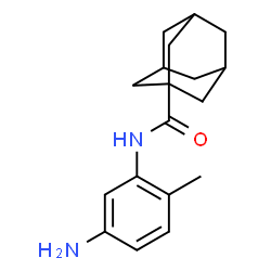 ChemSpider 2D Image | N-(5-Amino-2-methylphenyl)-1-adamantanecarboxamide | C18H24N2O