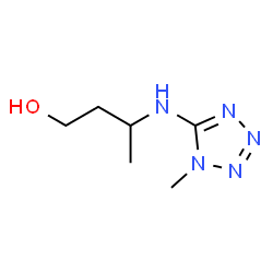 ChemSpider 2D Image | 3-[(1-Methyl-1H-tetrazol-5-yl)amino]-1-butanol | C6H13N5O