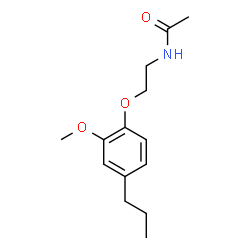 ChemSpider 2D Image | N-[2-(2-Methoxy-4-propylphenoxy)ethyl]acetamide | C14H21NO3