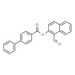 ChemSpider 2D Image | 1-Formyl-2-naphthyl 4-biphenylcarboxylate | C24H16O3
