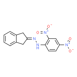 ChemSpider 2D Image | 1-(1,3-Dihydro-2H-inden-2-ylidene)-2-(2,4-dinitrophenyl)hydrazine | C15H12N4O4