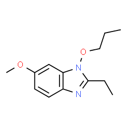 ChemSpider 2D Image | 2-Ethyl-6-methoxy-1-propoxy-1H-benzimidazole | C13H18N2O2