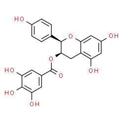 ChemSpider 2D Image | (-)-Epiafzelechin 3-O-gallate | C22H18O9