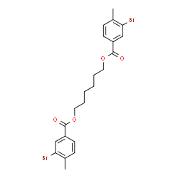ChemSpider 2D Image | 1,6-Hexanediyl bis(3-bromo-4-methylbenzoate) | C22H24Br2O4