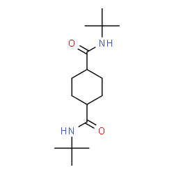 ChemSpider 2D Image | N,N'-Bis(2-methyl-2-propanyl)-1,4-cyclohexanedicarboxamide | C16H30N2O2