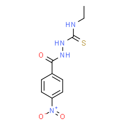 ChemSpider 2D Image | N-Ethyl-2-(4-nitrobenzoyl)hydrazinecarbothioamide | C10H12N4O3S