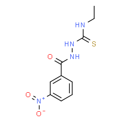 ChemSpider 2D Image | N-Ethyl-2-(3-nitrobenzoyl)hydrazinecarbothioamide | C10H12N4O3S