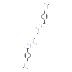 ChemSpider 2D Image | N'~1~,N'~6~-Bis(4-isobutoxybenzoyl)hexanedihydrazide | C28H38N4O6