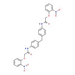 ChemSpider 2D Image | N,N'-(Methylenedi-4,1-phenylene)bis[2-(2-nitrophenoxy)acetamide] | C29H24N4O8