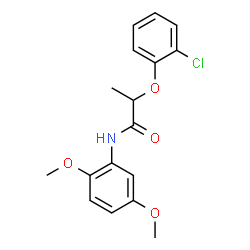 ChemSpider 2D Image | 2-(2-Chlorophenoxy)-N-(2,5-dimethoxyphenyl)propanamide | C17H18ClNO4